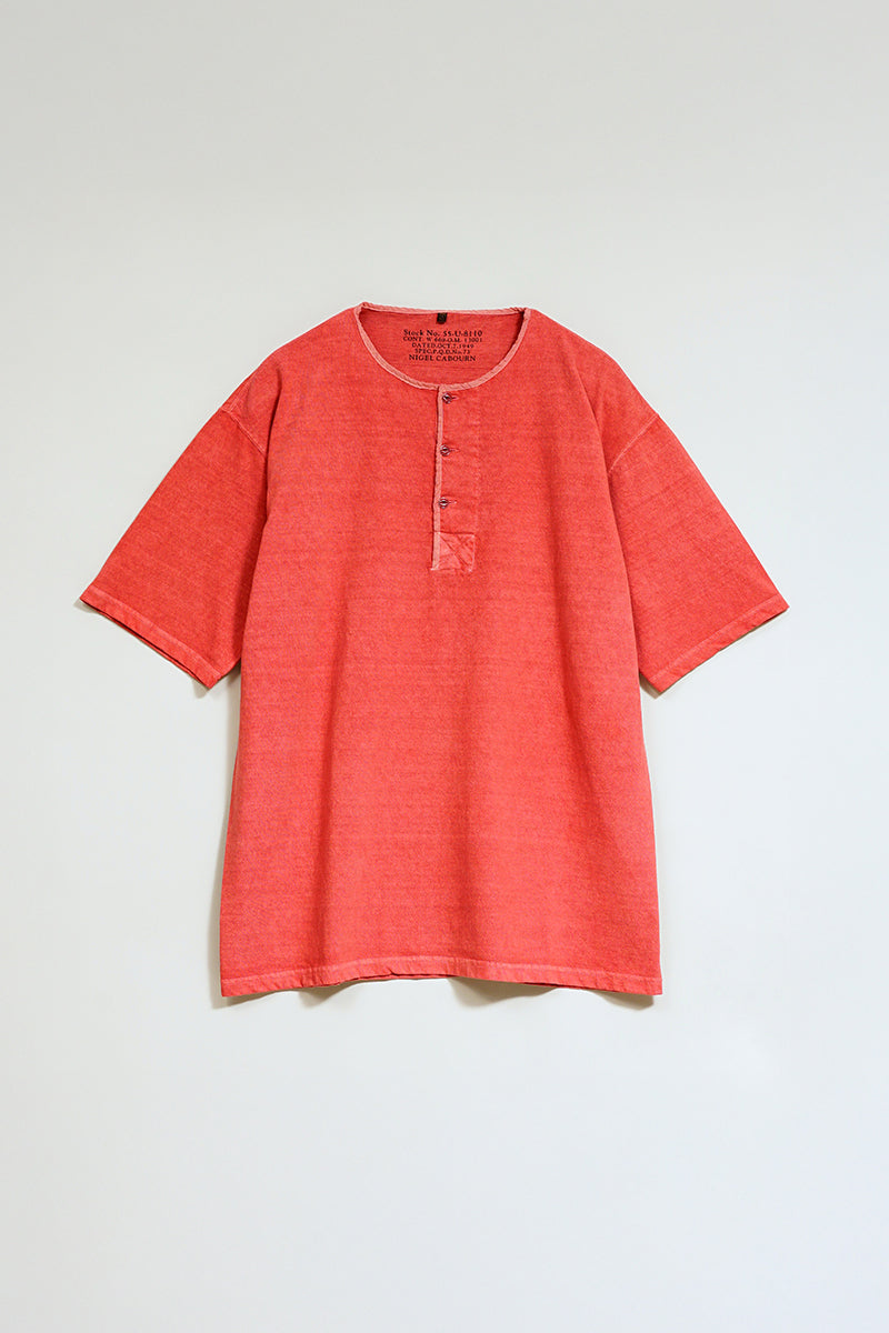 Man 50s 50s Henley Neck Shirt Pigment