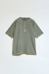 Man 50s 50s Henley Neck Shirt Pigment
