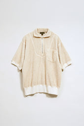 【ナイジェル・ケーボン】MAN / ジップアップシャツ - パイル / ZIP UP SHIRT - PILE
