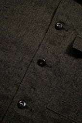【ナイジェル・ケーボン】MAN / フレンチワークジャケット - ミックスブラックシャンブレー / FRENCH WORK JACKET - MIX BLACK CHAMBRAY