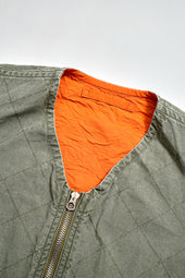 Man Quilting Deck Vest Reversible Ripstop