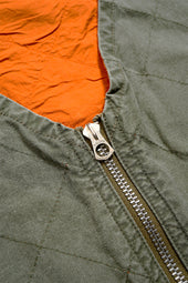 Man Quilting Deck Vest Reversible Ripstop