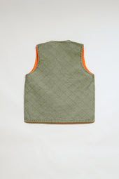Man Quilting Deck Vest Reversible Ripstop
