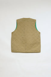 Man Quilting Deck Vest Reversible Ripstop
