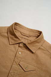【ナイジェル・ケーボン】MAN / ランチワーカーシャツ - ブラウンコットン / RANCH WORKER SHIRT - BROWN COTTON