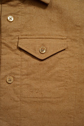【ナイジェル・ケーボン】MAN / ランチワーカーシャツ - ブラウンコットン / RANCH WORKER SHIRT - BROWN COTTON
