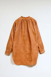 【ナイジェル・ケーボン】MAN / フィッシャーマンシャツ - カキシブリネン / FISHERMAN SHIRT - KAKISHIBU LINEN