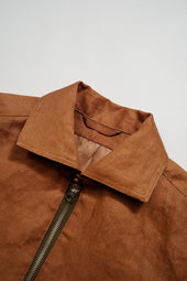 【ナイジェル・ケーボン】MAN / フィッシャーマンジップアップシャツ - カキシブ / FISHERMAN ZIPUP SHIRT - KAKISHIBU