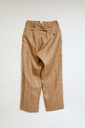【ナイジェル・ケーボン】MAN / ランチワーカーパンツ - ヘンプリネンチェック / RANCH WORKER PANT - HEMP LINEN CHECK