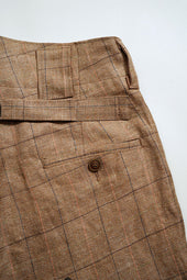【ナイジェル・ケーボン】MAN / ランチワーカーパンツ - ヘンプリネンチェック / RANCH WORKER PANT - HEMP LINEN CHECK