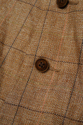 【ナイジェル・ケーボン】MAN / ランチワーカーベスト - ヘンプリネンチェック / RANCH WORKER VEST - HEMP LINEN CHECK