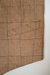 【ナイジェル・ケーボン】MAN / ランチワーカーベスト - ヘンプリネンチェック / RANCH WORKER VEST - HEMP LINEN CHECK