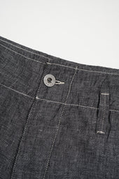 【ナイジェル・ケーボン】UNISEX / アングルドパンツ - リネンデニム / PT02-02 ANGLED PANT - LINEN DENIM
