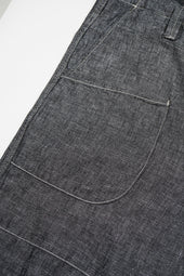 【ナイジェル・ケーボン】UNISEX / アングルドパンツ - リネンデニム / PT02-02 ANGLED PANT - LINEN DENIM