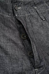 【ナイジェル・ケーボン】UNISEX / アングルドパンツ - リネンデニム / PT02-02 ANGLED PANT - LINEN DENIM