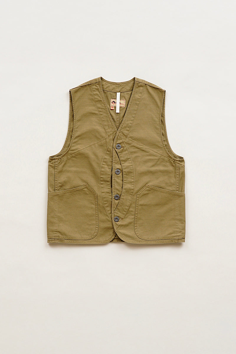 Unisex V01 Work Suit Vest Slub Sateen