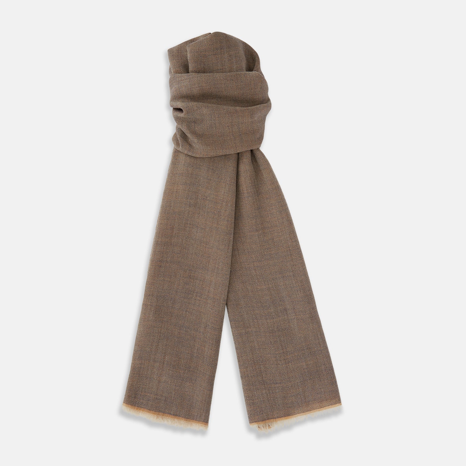 And Grey Melange Cashmere Scarf