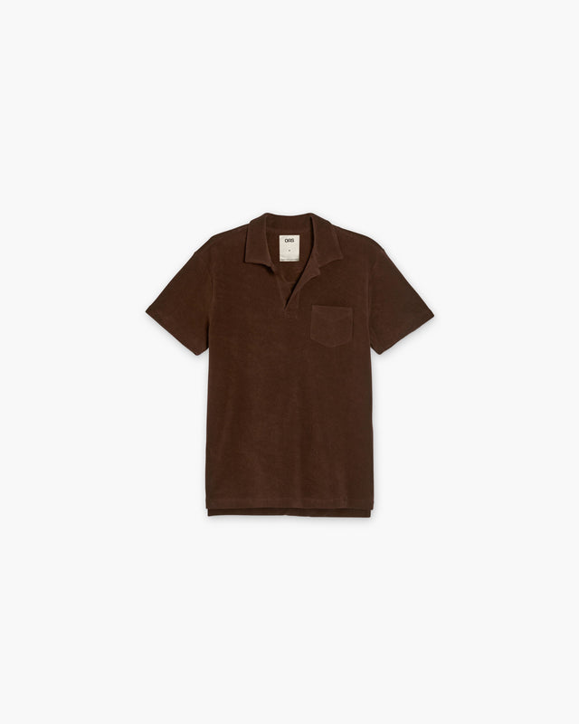 Brown Polo Terry Shirt