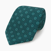 Medallion Printed Silk Tie