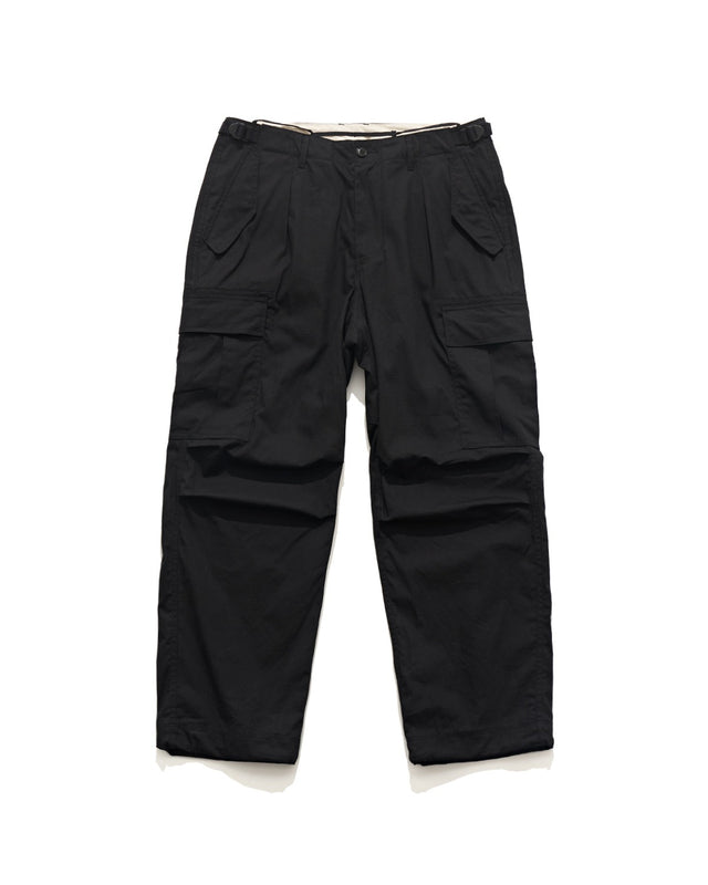 FIELD PANTS WIDE FIT / BLACK RIPSTOP
