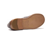 CORAUX/CUIR NATUREL-VELOURS ZINC