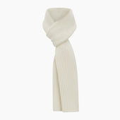 Rib Knit Cashmere Scarf