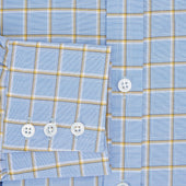 And Yellow Windowpane Mayfair Shirt