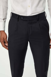 Pantalone Duetto MAI TAI in lana blu scuro