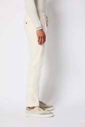 Pantalone ED tinto capo bianco avorio