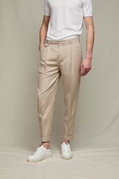 Pantalone MILES tinto capo sabbia