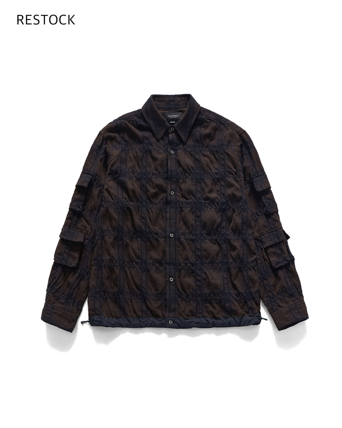 MAGAZINE POUCH SHIRTS / BROWN NAVY CHECK