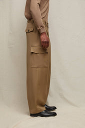 Pantalone MATTHEW in lana beige tabacco