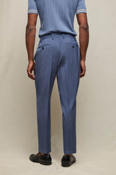 Pantalone WILSON in lana blu fumo