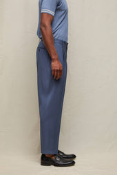Pantalone WILSON in lana blu fumo