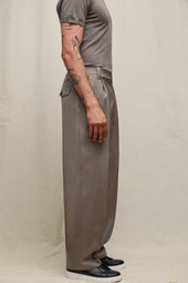 Pantalone MARK in lana tortora