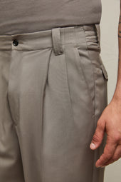 Pantalone MARK in lana tortora