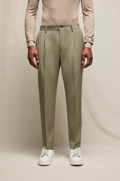 Pantalone WILSON in lana leggera verde salvia