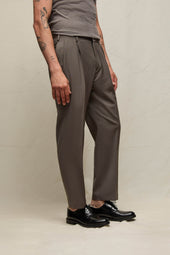 Pantalone LUKE in lana fango