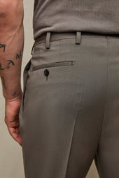 Pantalone LUKE in lana fango