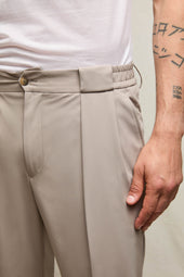 Pantalone Clarence jersey tecnico sabbia minerale