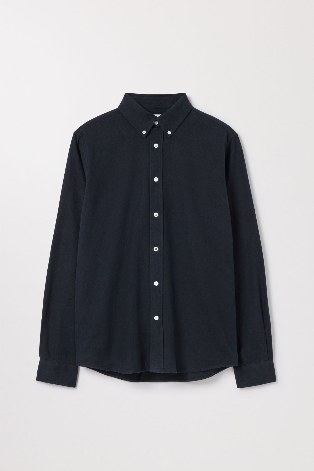 Dark Navy Flannel Shirt | Organic Cotton Twill | Asket