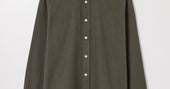 Khaki Green Flannel Shirt | Organic Cotton Twill | Asket