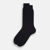 Midnight Thick Knit Mid Length Socks