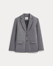 Tropical Wool Blazer | Heathered Grey