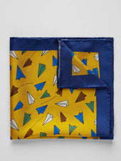 Blue & Yellow Handkerchief Motif