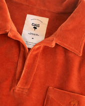 Burnt Orange Velour Long Sleeve