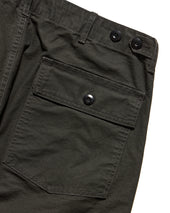 Fatigue Pants Lot 025 Ash Black Backsatin