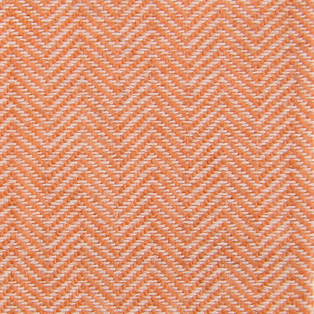 Herringbone Cashmere Bespoke Tie - Melon