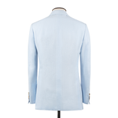Single Breasted Peak Lapel Jacket In Linen