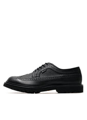 WING-TIP | Gore-Tex Brogue Leather Shoe | Black